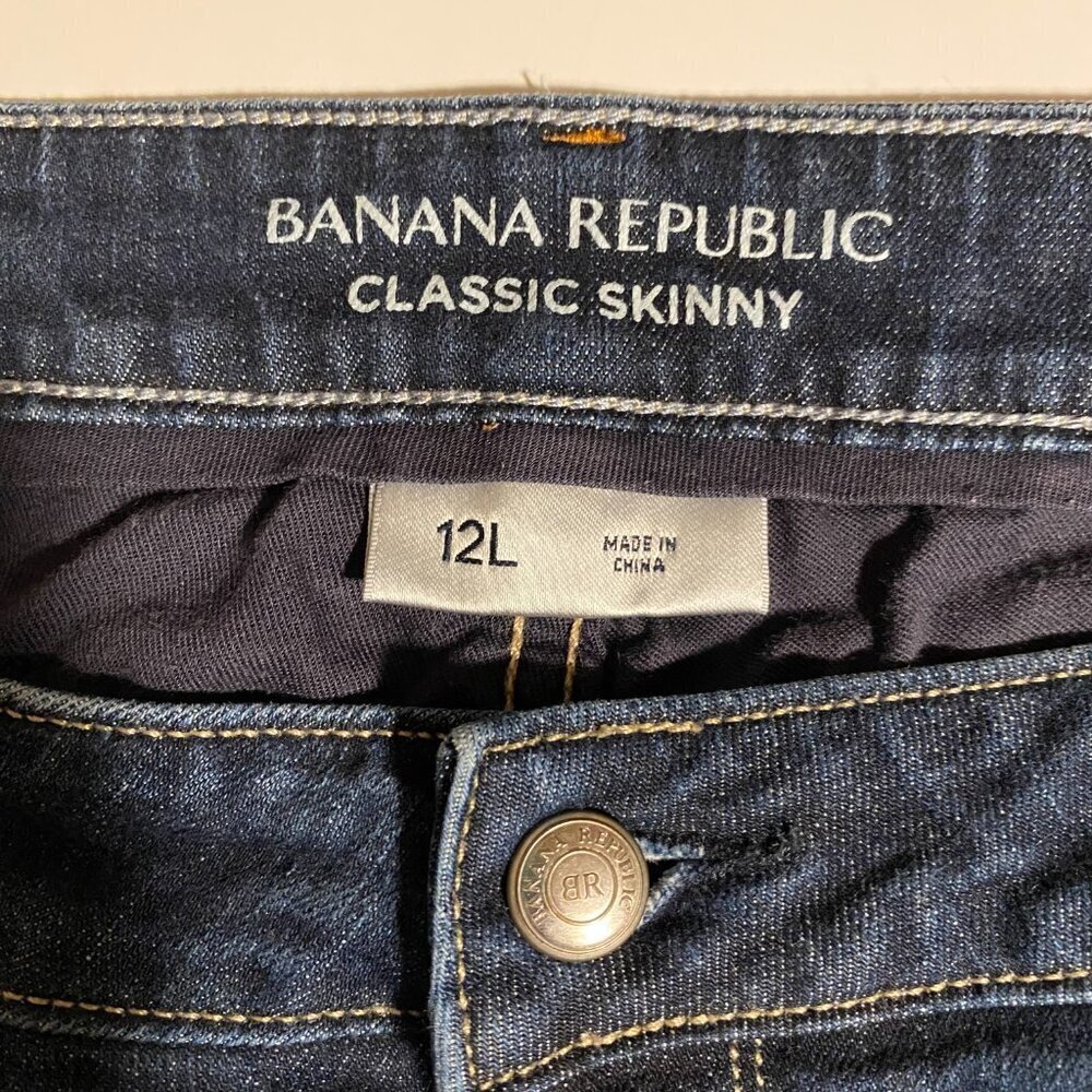 Banana Republic Women's Classic Skinny Jeans Size 12L - Picture 9 of 10
